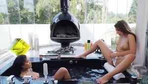These Two Stepsisters Do Everything Together And Love To Fuck In The Bath