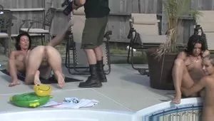 Juicy Pearl & Stacey Shine & Samantha In A Wet T-shirt Contest Turns Into A Lesbian Orgy - PegasProductions